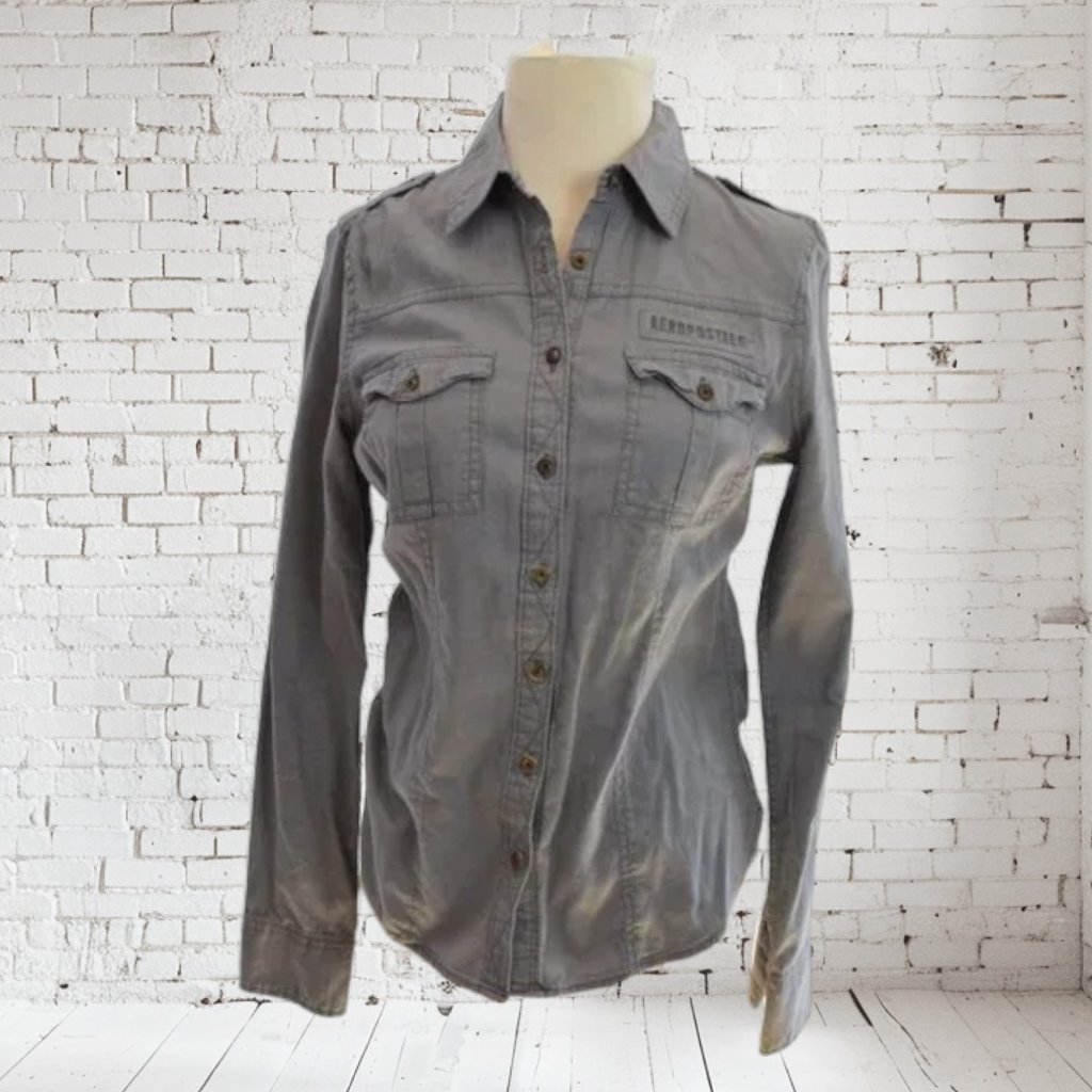 Original Aeropostale Air Force Utility Air Force Style Shirt Original Aeropostale Air Force Utility Air Force Style Shirt